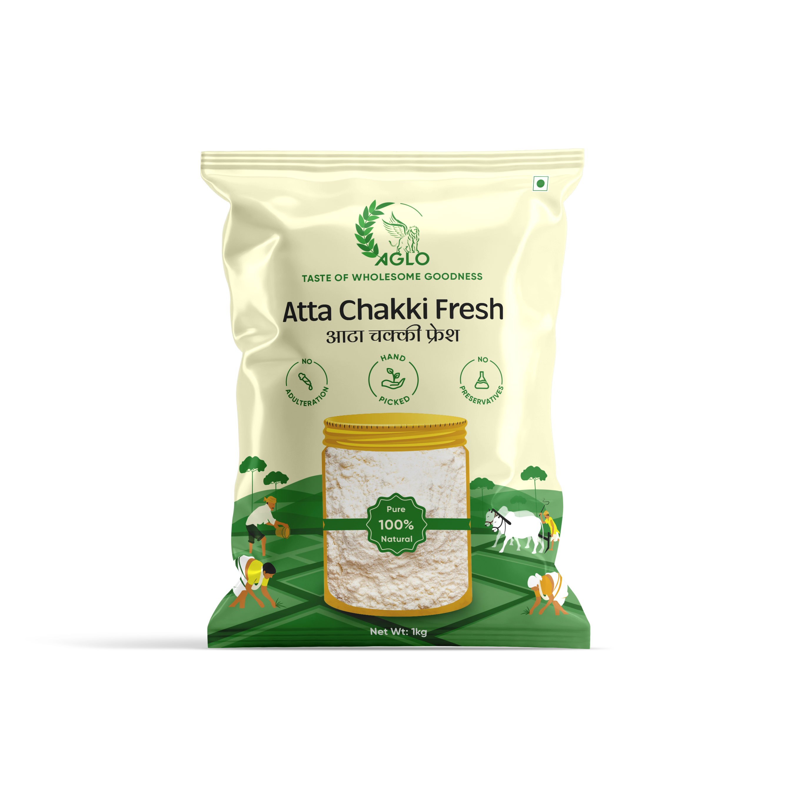 Atta Chakki FreshPure, nutritious, freshly milled wheat flour is perfect for soft chapatis with an authentic taste.