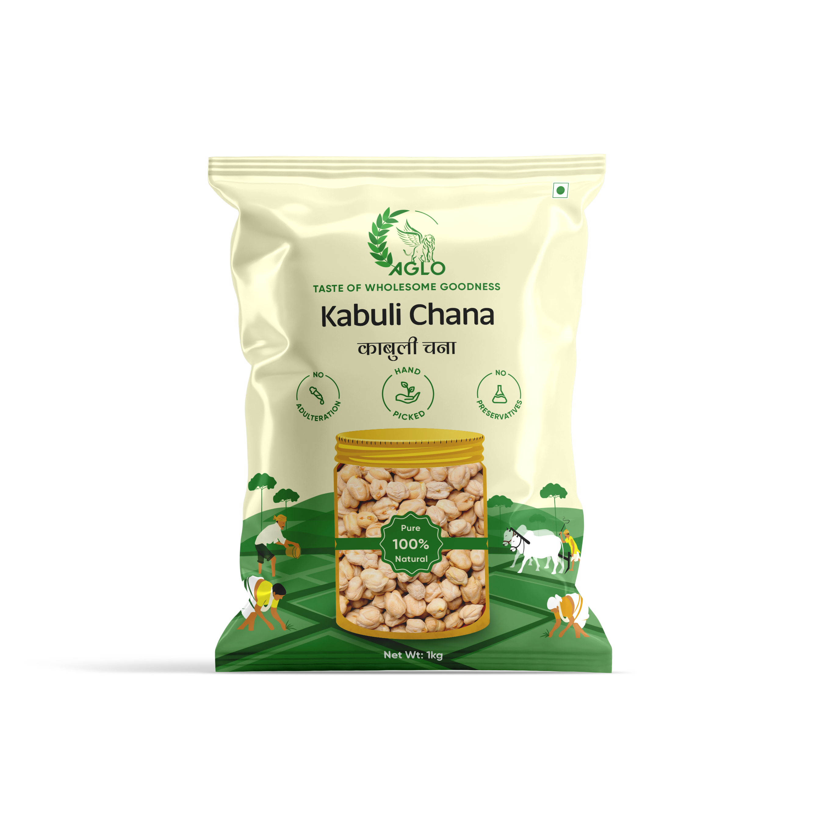 Kabuli ChanaKabuli chana is a large, light-colored chickpea, high in protein and ideal for curries, salads, and hummus.