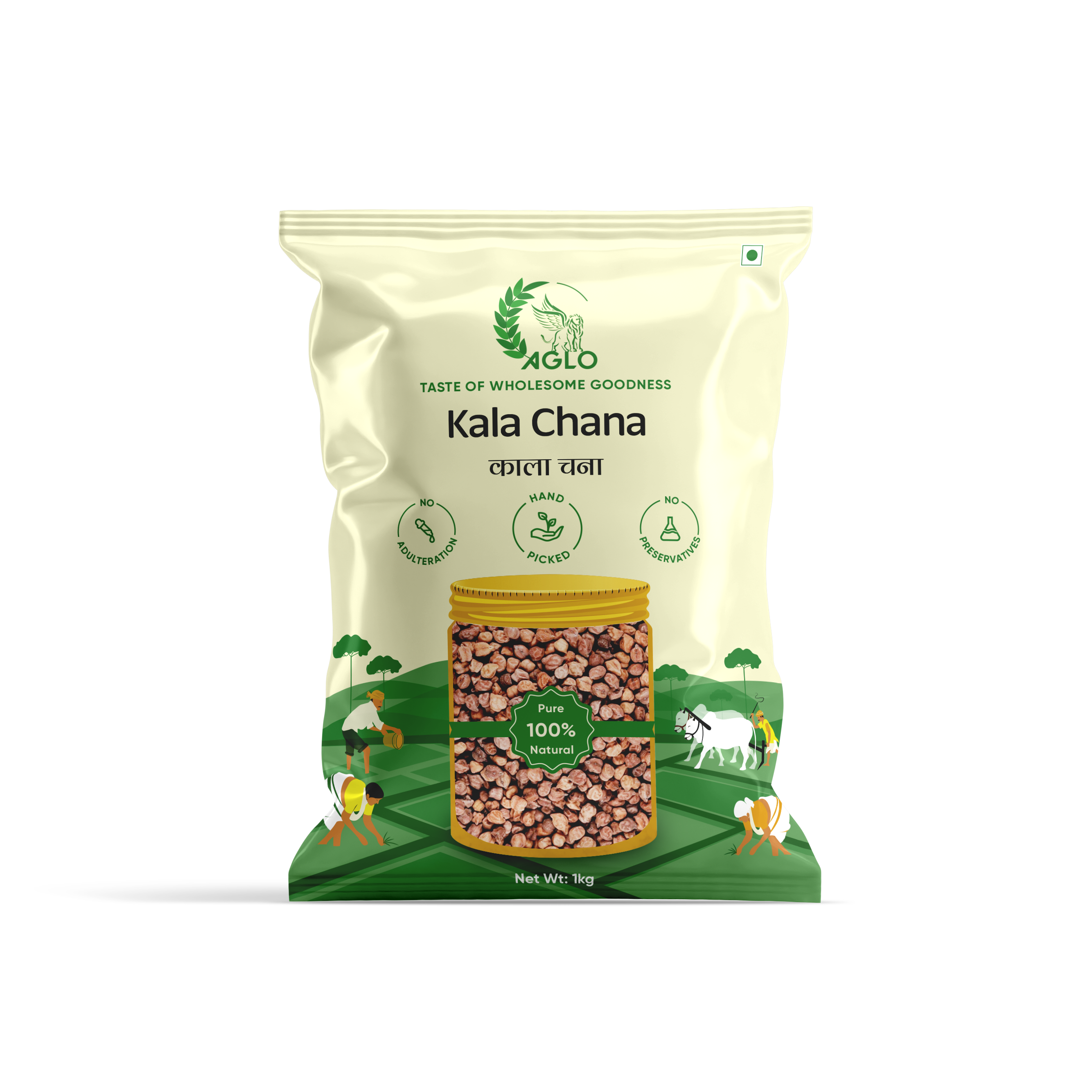 Kala ChanaKala chana is a small, dark chickpea rich in protein and fiber, perfect for curries, salads, and snacks.